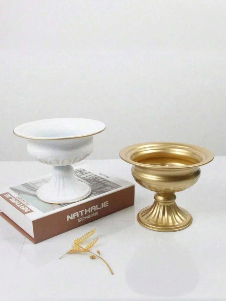 Chậu hoa chân cao kiểu cổ điển, bình hoa trang trí đám cưới phong cách châu Âu, đạo cụ chụp ảnh, cắm hoa khô, trang trí cao cấp. - Nhiều màu - Xem 1