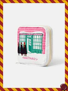 HARRY POTTER X SHEIN 1 Cartoon Pattern Toiletry Bag And Travel Cosmetics Storage Bag, Capable Of Accommodating Travel Essentials And Cosmetics - Pink - View 4