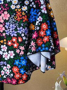 Bellisia 女士碎花可爱可调节肩带小碎花系带连体泳衣 - 彩色 - 查看 4