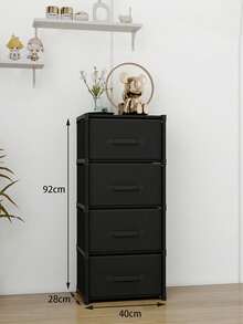 Closet; Portable Closet, Closet Organizer, Autumn Decorative Home Supplies. Multi-Functional, Available In Medium Size, Cube Storage Cabinet With Drawers, Dust-Proof Closet, Shelves, Shoe Rack, Shoe Cabinet, Independent Display Stand, Freely Assembleable, Floor-Standing Assembly Storage Rack, Bookshelf - Multicolor - View 7