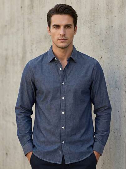 Camisa Mc Para Caballero Slim Fit Oxford Impala Premium