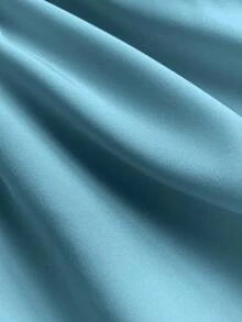 Elamini 优雅纯色鱼尾露背吊带连衣裙 - 天藍色 - 查看 7