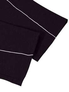 SHEIN Sparklyn 1 chiếc quần thể thao rộng rãi, thoải mái dành cho bé gái tuổi teen, màu trơn. - màu đen - Xem 5