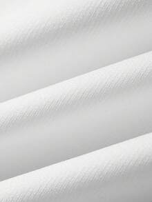 TOKVUE Áo thun nam tay ngắn cổ tròn in chữ đơn giản, năng động - trắng - Xem 6