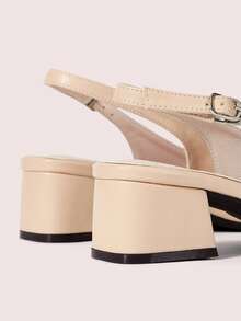 CUCCOO DOLLMOD Sweet Fairy Baotou Sandals Female Fashion French Ladies Commuter Flowers Gentle Outer Wear High Heels Pink Light Mouth Mary Jane Sneakers - Baby Pink - View 5