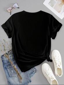 EMERY ROSE Camiseta con estampado de conejo de Van Gogh, Camiseta con estampado de granja de la Noche Estrellada, Camiseta divertida para amantes de los conejos, Regalo de arte de mascota conejo, Camiseta única de conejo de granja - Negro - Ver 2