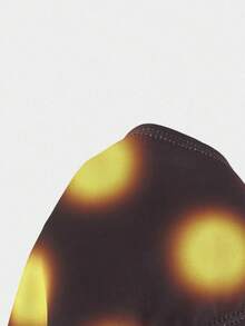 Lumalex 扎染黄色波点复古抹胸比基尼泳衣套装 - 彩色 - 查看 12