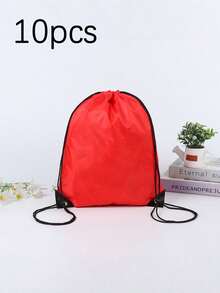 10个空白热升华抽绳袋，抽绳背包袋，散装热压可重复使用热升华袋，可折叠收纳袋，男女通用，购物、健身、旅行、运动、DIY工艺操作 - 如圖所示 - 查看 11