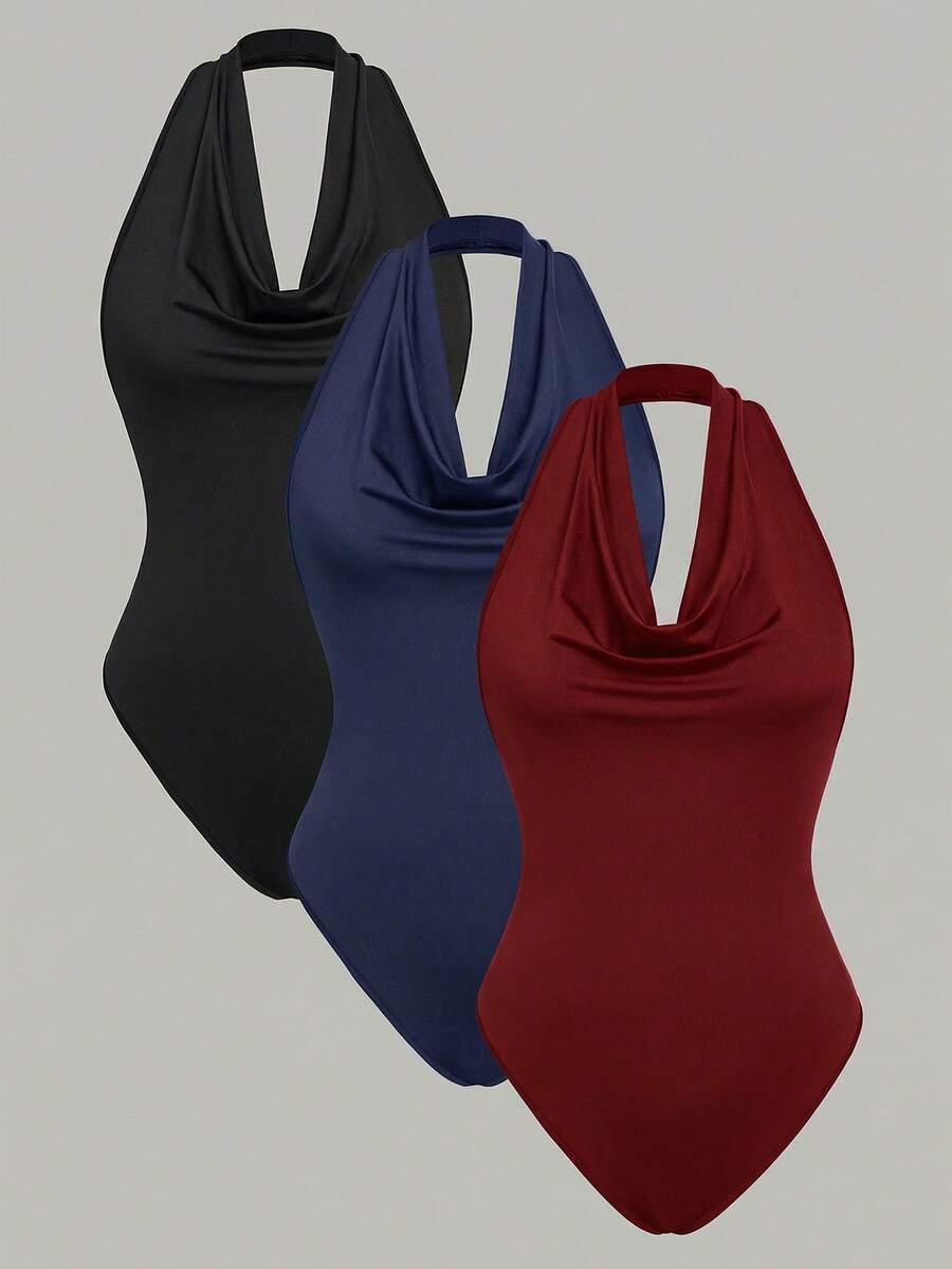 SHEIN Unity Áo liền thân không tay, cổ rộng, màu trơn, thoải mái, thoáng khí, kiểu dáng tối giản. - Nhiều màu - Xem 1