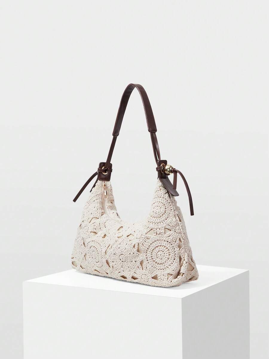 MOTF 女士单肩包 - 杏色 - 查看 1