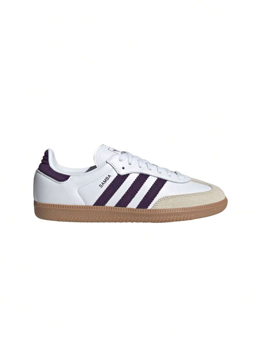 Adidas Samba OG Women's Sneakers Cloud White / Alumina / Aurora Plum JS1392 - 雲白/氧化鋁/極光梅 - 查看 1