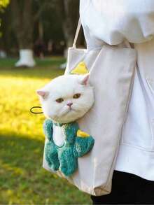 1个宠物背包，宠物户外单肩包，透气，方便，大容量，多种颜色可选，猫咪背包，自行车拖车 - 彩色 - 查看 9