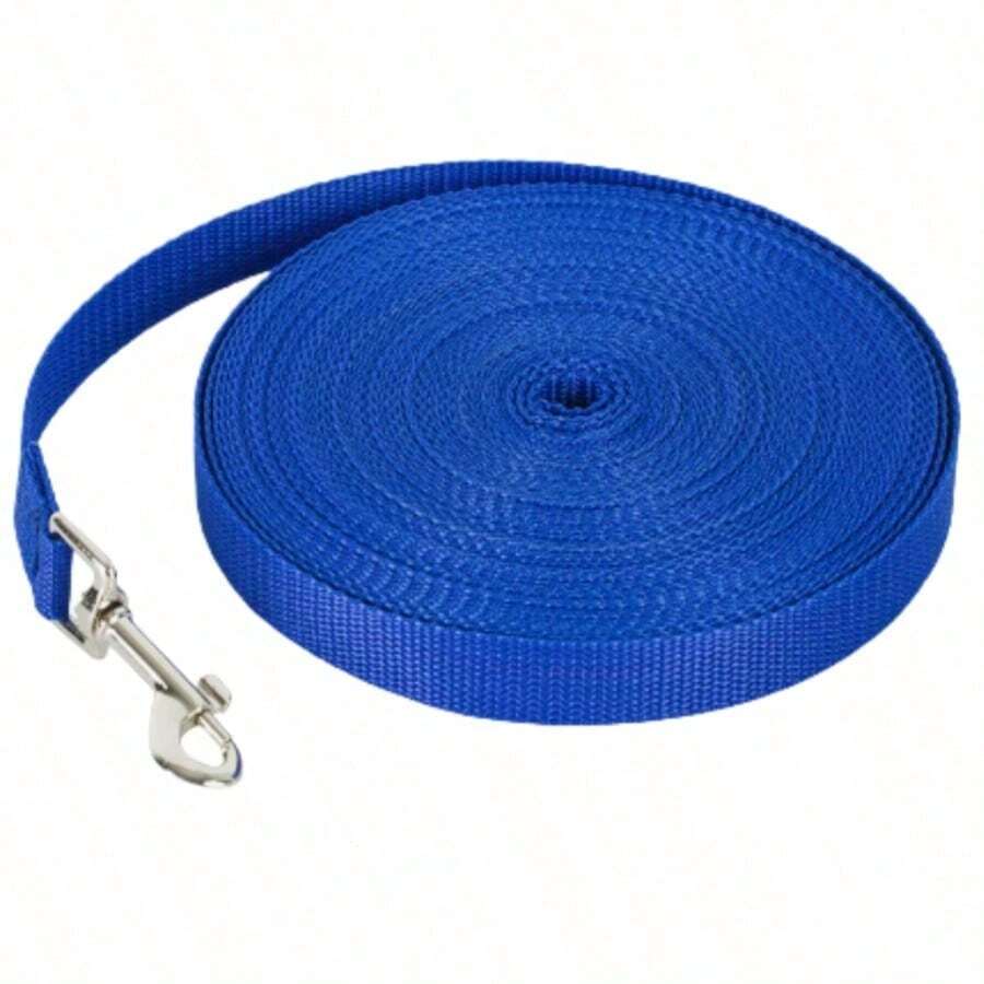 1pc Pet Leash. Sturdy And Durable, Suitable For Long Walks. Comes With A High-Quality Hook, Durable, Bite-Proof, And Rust-Proof; Suitable For Small, Medium, And Large Dogs. - Blue - View 1