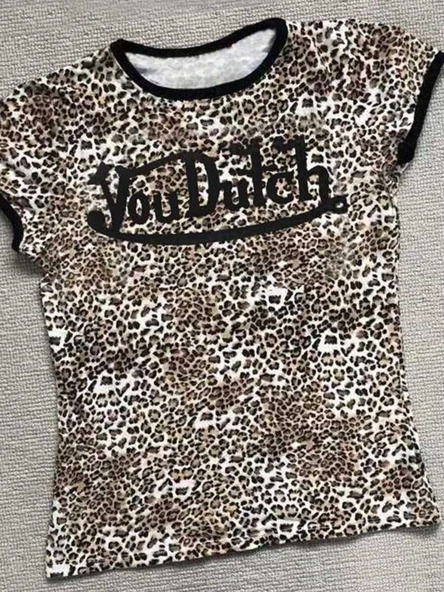 Glimmora 女士数码印花修身短袖T恤 - 彩色 - 查看 1