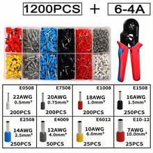 1PC Set Electrical Wire Terminal Crimping Tool Kit, Includes Insulated Connectors, Manual Crimping Pliers, Wire Cutter Stripper, Electrician Multi-Tool, Red And Blue Handles, Tools For Men - Red - View 2