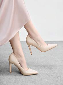 CUCCOO BIZCHIC New Fashion Pointed Toe High Heel Pumps For Women Spring Shoes Spring Break Easter For Christmas Spring Shoes - Light apricot - View 3