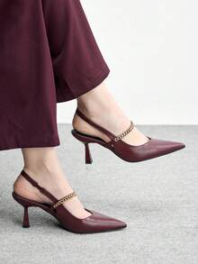 CUCCOO BIZCHIC 女士高跟鞋 - 酒紅色 - 查看 1