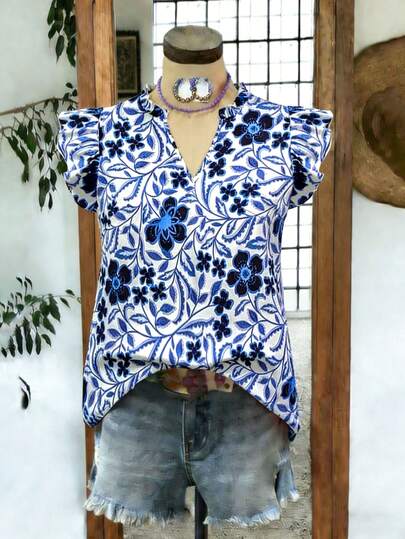 Linhara Large-Sized Woven Printed Casual Summer Shirt For Vacation