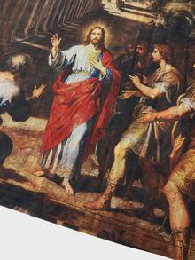 FeverCity Men's Casual Portrait Graphic Round Neck Long Sleeve T-Shirt, Autumn Long Sleeve Tops Graphic Religious Shirt Art Shirt - Multicolor - View 4