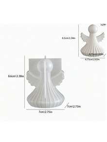 New Arrival Silicone Mold: DIY Angel Wing For Aromatherapy Candles, Epoxy Resin Ornaments & Gypsum Crafts - White - View 5