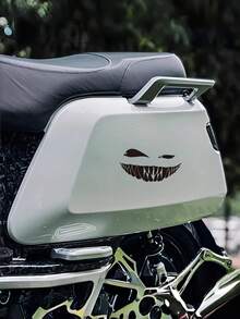 Zazumi Smiling Demon Gothic Vinyl Decal Waterproof Car Sticker For Window Bumper Laptop Motorcycle Helmet Spooky Decor Holiday Season Gift Ideas Must Haves - Multicolor - View 11