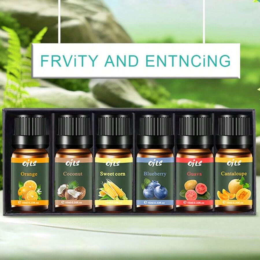 6件套香薰精油套装，植物香氛，包含蜡烛、香薰石、加湿器、车载香薰精油及补充装精油 - 多樣化香型 - 查看 1