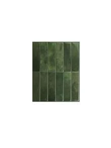 5片装3D立体泡沫墙贴，自粘式，防水，防撞，易贴易撕，易清洁，免裁剪，尺寸9*11.4英寸，适用于厨房、客厅、浴室、走廊等场所。 - 綠色 - 查看 3