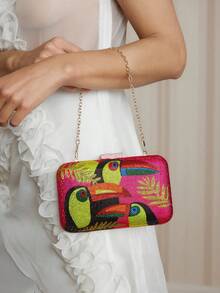 SHECARRY WOMEN EVENING BAGS - Hot Pink - View 8