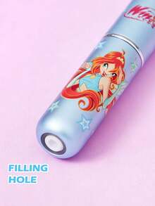 The Winx X SHEIN 5毫升/0.2盎司糖果色可重复灌装香水喷雾瓶，底部灌装，自压泵式，可爱甜美迷你便携化妆品瓶，带可视窗口，方便旅行和飞机携带，金色、粉色和蓝色 - 彩色 - 查看 5