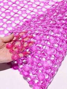 1pc Non-Slip Bathtub Mat, Medium Anti-Slip Shower Mat With Suction Cups And Drain Holes Transparent Bathroom Anti-Slip Mat Shower Room Floor Mat With Suction Cup, Toilet Waterproof Mat, Mildew-Proof And Antibacterial Shower Mat, Suitable For Shower Room, Bathtub, Toilet, Bathroom Anti-Slip Mat - Multicolor - View 15