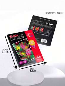 20 Pcs 240 Gsm Single-Sided Glossy Photo Paper - White - View 2