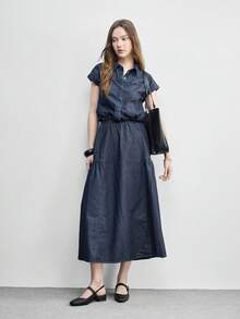 CUCCOO BIZCHIC 女士经典黑色平底休闲通勤鞋，圣诞节必备 - 耀夜黑 - 查看 6