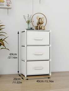 Closet; Portable Closet, Closet Organizer, Autumn Decorative Home Supplies. Multi-Functional, Available In Medium Size, Cube Storage Cabinet With Drawers, Dust-Proof Closet, Shelves, Shoe Rack, Shoe Cabinet, Independent Display Stand, Freely Assembleable, Floor-Standing Assembly Storage Rack, Bookshelf - Multicolor - View 14