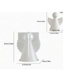 New Arrival Silicone Mold: DIY Angel Wing For Aromatherapy Candles, Epoxy Resin Ornaments & Gypsum Crafts - White - View 6