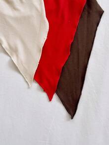 Soleia Bộ đồ nữ gồm áo croptop dệt kim màu xanh dương, kiểu dáng xoắn, viền bèo bất thường, thích hợp cho kỳ nghỉ; áo croptop dệt kim màu vàng, kiểu dáng xoắn, viền bèo bất thường, và áo blouse dệt kim màu trắng, co giãn, kiểu dáng trơn, viền bèo bất thường, thoải mái cho mọi mùa, dự tiệc, hẹn hò, tiệc trà chiều. - Nhiều màu - Xem 4