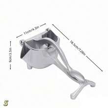 1件/S M L 铝制手动榨汁机 无需用电的厨房榨汁机 - 銀色 - 查看 11