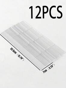 4/8/12件装抽屉收纳隔板，塑料隔板，可自由组合，适用于袜子、分类网格、文具分隔盒 - 彩色 - 查看 10