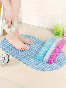 1pc Non-Slip Bathtub Mat, Medium Anti-Slip Shower Mat With Suction Cups And Drain Holes Transparent Bathroom Anti-Slip Mat Shower Room Floor Mat With Suction Cup, Toilet Waterproof Mat, Mildew-Proof And Antibacterial Shower Mat, Suitable For Shower Room, Bathtub, Toilet, Bathroom Anti-Slip Mat - Multicolor - View 5