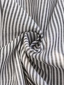 EMERY ROSE 女士休闲条纹印花背心和裤子两件套 - 彩色 - 查看 9