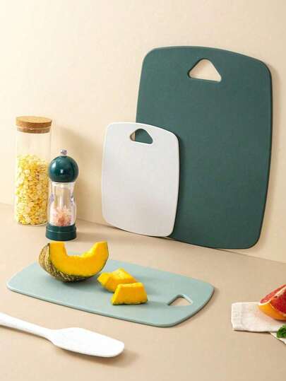 1pc/3pcs PP Cutting Board, Nordic Minimalist Dual-Sided Kitchen Chopping Board, Fruit & Vegetable Cutting Board For Home,