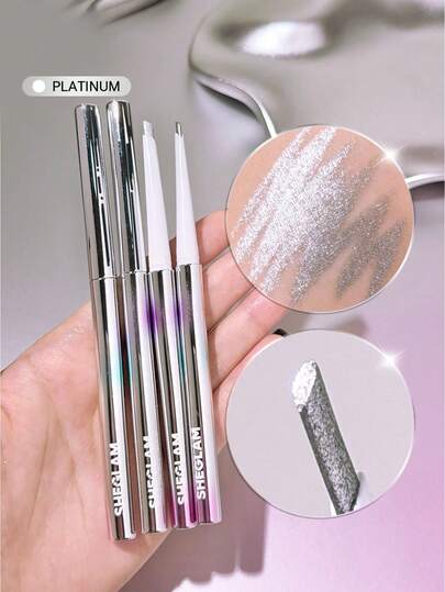 SHEGLAM Silver Strobe Metallic 眼線筆-Platinum 品牌 美容 化妝 化妝品 適合女性與女孩 完美搭配冬季春季 Y2K 時尚 流行 生日禮物 假期 派對準備就緒 最佳顏色