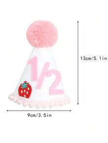 Decoraciones para fiesta de medio año de cumpleaños, estilo bohemio, Navidad, 1er cumpleaños, tema de fresa, bandera, guirnalda de cuentas de madera y borlas, gorro de medio cumpleaños, set de suministros para celebración de niño/niña, telón de fondo para fotos - Multicolor - Ver 5