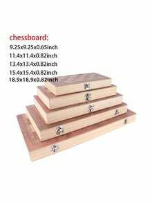 Ensemble de jeu d'échecs en bois 3-en-1 avec fond floqué, antidérapant et résistant à l'usure, comprenant des pièces d'échecs de tailles multiples (24/29/34/39/48 cm), convenant aux compétitions d'échecs, aux jeux de table, etc. Peut se plier pour un rangement facile. Jeux de fête pour adultes convenant pour Halloween/Noël/Thanksgiving - Noir et Blanc - Voir 4