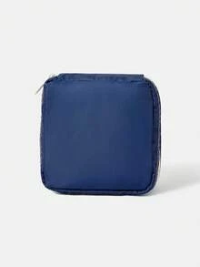 HARRY POTTER X SHEIN 1-Letter Pattern Wash Bag With Travel Cosmetic Organizer, Suitable For Carrying Travel Essentials And Cosmetics - Navy Blue - View 4