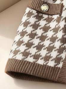 GlowEve 女士优雅圆领针织开衫背心 - 彩色 - 查看 5