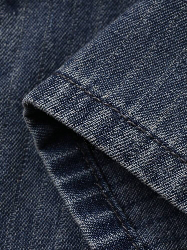 Tween Girls' Solid Color Slant Pocket Casual Versatile Flare Jeans