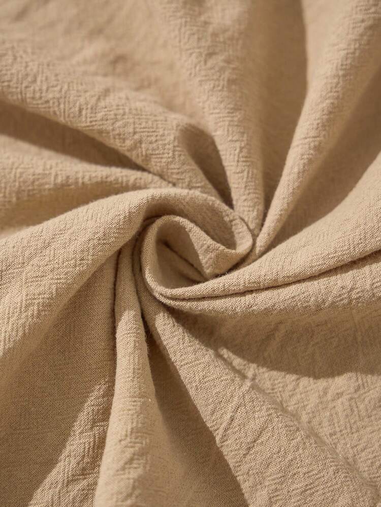 Plus Size Women's Summer Casual Vacation Country Casual Vacation Lace Patchwork Solid Color Khaki Cropped Pants With Pockets,Early Spring,Spring Break, Vacation Women, Holiday For Women,Spring Women,Going Out,2026 New,Simple And Fashionable For Everyday Wear, Women Summer Pants