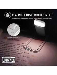 1PC Mini USB Rechargeable Reading Light - Portable Foldable, Warm & Cool Light, Eye-Care, 3 Adjustable Brightness Levels, Clip-On Book Light, Space-Saving Design, Suitable For Night Readers, Rechargeable For Reading, Work, Bedroom, Dorm Lamp - Multicolor - View 7