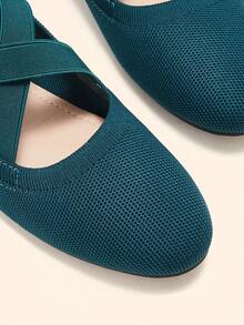 CUCCOO BASICS Giày búp bê dây chéo cho kỳ nghỉ hè, giày đi học hè, giày sinh viên, giày mùa xuân, giày nghỉ xuân, giày lễ Phục sinh, giày Giáng sinh. - Màu xanh lá cây 1 - Xem 3