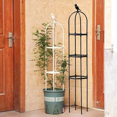 1 Garden Climbing Decorative Stand, Decorative Plastic Trellis For Flowers, Vines, Send Bird Decorations, DIY Tomato And Cucumber Climbing Stakes